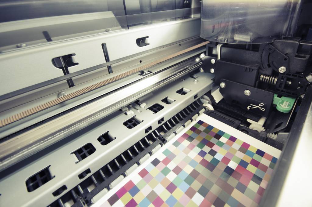 Traditional Digital Printer in Action