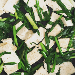 Kaijie Chen chives and tofu inspiration