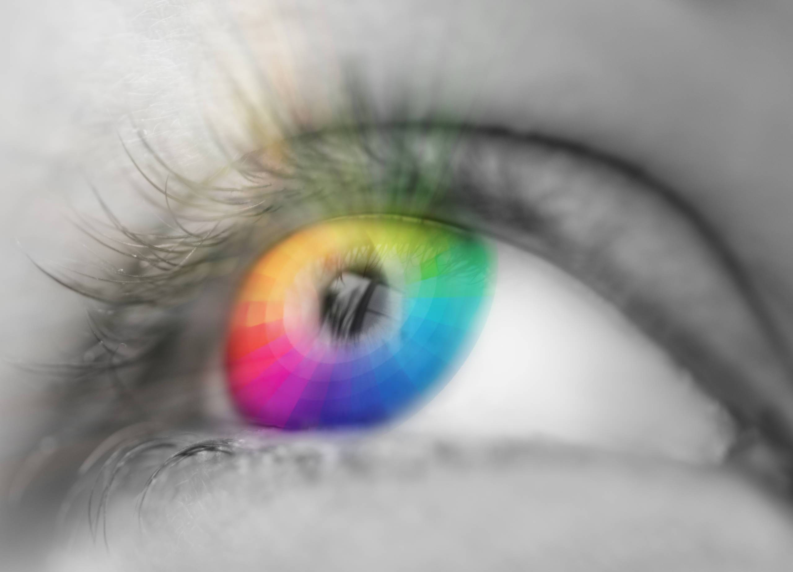 The eye perceives more colors than what can be printed