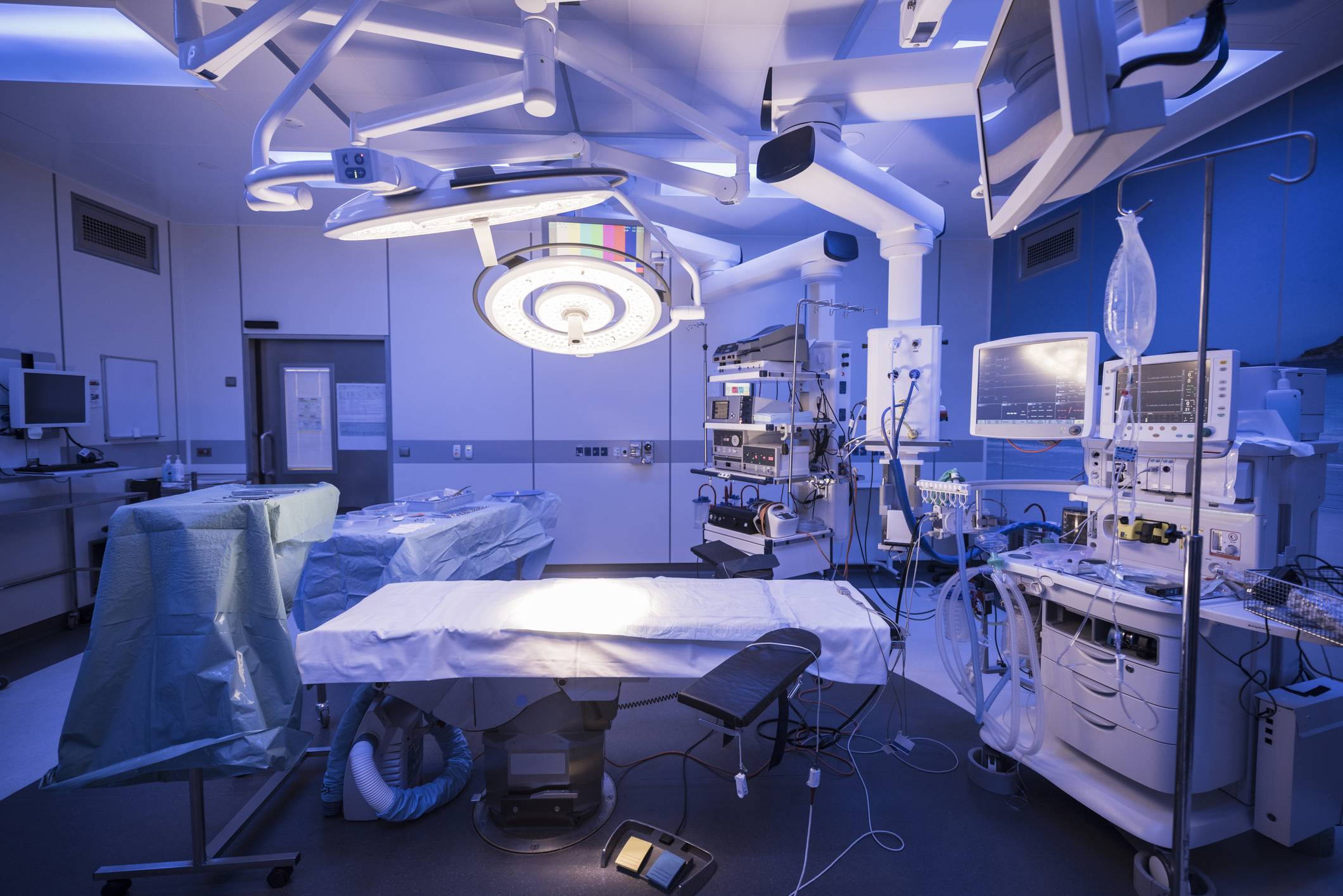 Operating room with different equipment to illustrate udi coding