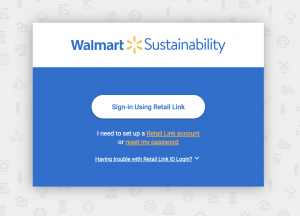 screen grab of walmart sustainability hub home page